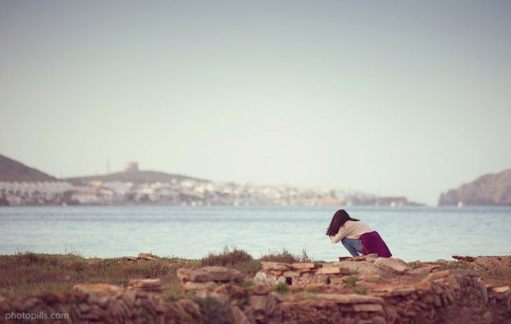 Girl near the lake