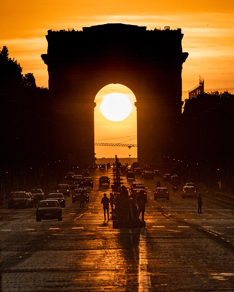 Parishenge at the Arc du Triomphe in Paris (France) by Carole Coiffier